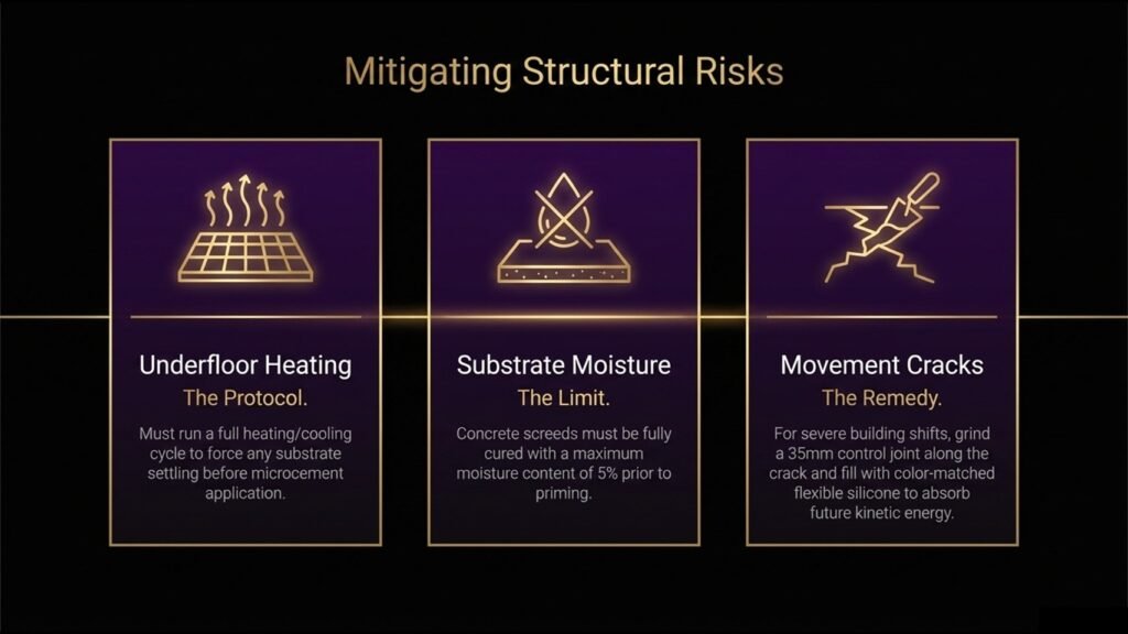 Mitigating Structural Risks in Microcement Applications